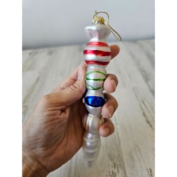 Candy glass totem ornament icicle Xmas tree unique candy - Picture 3 of 8